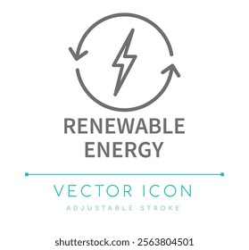 Renewable Energy Eco Friendly Icon, Food and Drinks, Cosmetics Symbols, Skin Care Icons, Skincare Packaging Labels