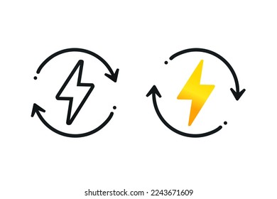 Renewable energy electric. Illustration vector