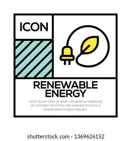 RENEWABLE ENERGY ICON CONCEPT