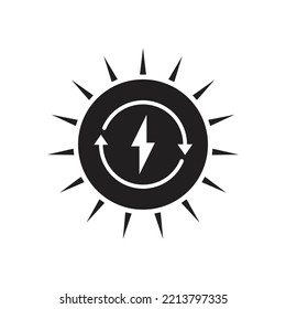 Renewable energy icon design. isolated on white background. vector illustration