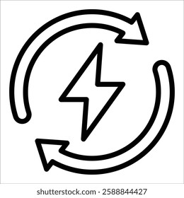 Renewable Energy Icon Element For Design
