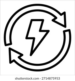 Renewable Energy Icon Element For Design