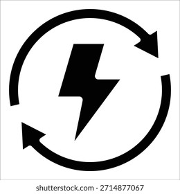 Renewable Energy Icon Element For Design