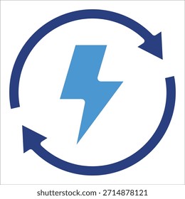 Renewable Energy Icon Element For Design