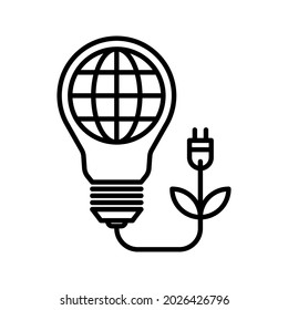 renewable energy icon. environmentally friendly sign. vector illustration