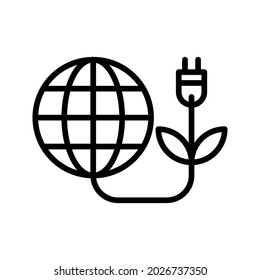 renewable energy icon. environmentally friendly sign. vector illustration