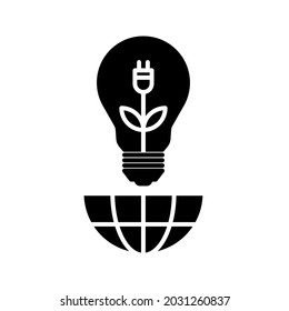 renewable energy icon. environmentally friendly sign. vector illustration