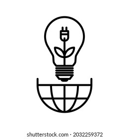 renewable energy icon. environmentally friendly sign. vector illustration