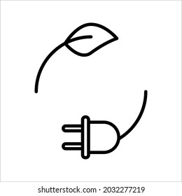 renewable energy icon. environmentally friendly sign. vector illustration on white background. eps 10