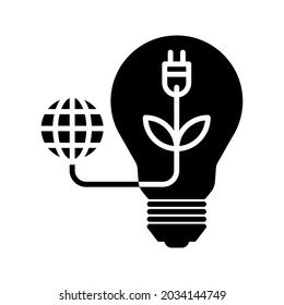 renewable energy icon. environmentally friendly sign. vector illustration