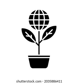 icono de la energía renovable. signo respetuoso con el medio ambiente. ilustración vectorial