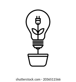 renewable energy icon. environmentally friendly sign. vector illustration