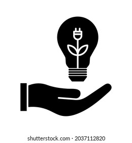 renewable energy icon. environmentally friendly sign. vector illustration