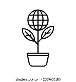 renewable energy icon. environmentally friendly sign. vector illustration