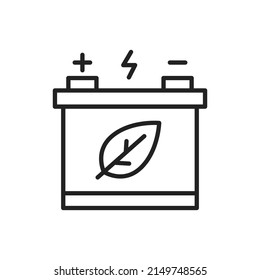 Renewable energy icon. High quality black vector illustration.