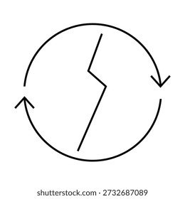 Icono de energía renovable Ilustración Elemento Diseño