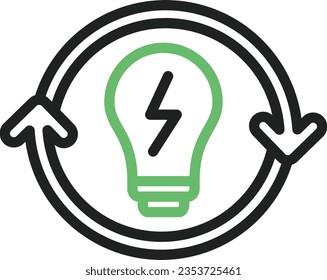 Renewable Energy Icon image. Suitable for mobile application.