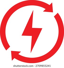 Icono de la energía renovable que representa la sostenibilidad, la energía ecológica y la tecnología verde. Ideal para campañas ambientales, informes de energía, infografías, eco branding y contenido educativo.