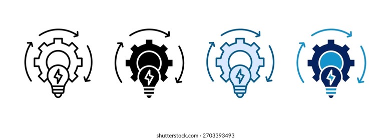 Renewable Energy Icon Set Multiple Style Collection