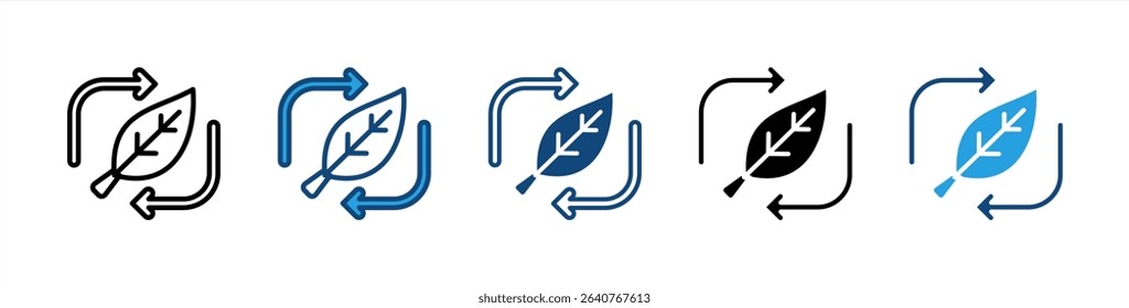 Renewable Energy icon sheet multiple style collection