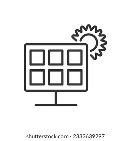 renewable energy icon - Solar panel icon