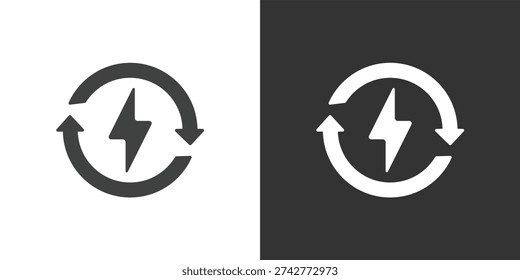 Renewable Energy icon. Solid glyph series icon