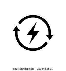 Renewable energy icon. Sustainable power sign symbol. Green environment concept