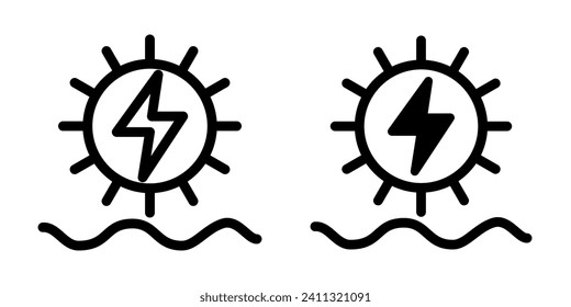 Renewable Energy Icon Vector Design Template