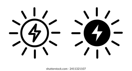 Renewable Energy Icon Vector Design Template