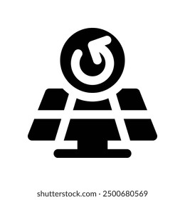 renewable energy icon. vector glyph icon for your website, mobile, presentation, and logo design.