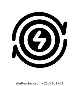 renewable energy icon. vector glyph icon for your website, mobile, presentation, and logo design.