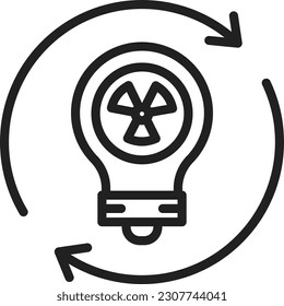 Imagen vectorial de icono de energía renovable. Adecuado para aplicaciones web móviles y medios de impresión.