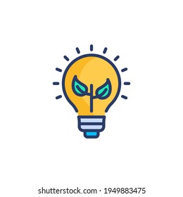 Renewable Energy icon in vector. Logotype