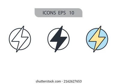renewable energy icons  symbol vector elements for infographic web