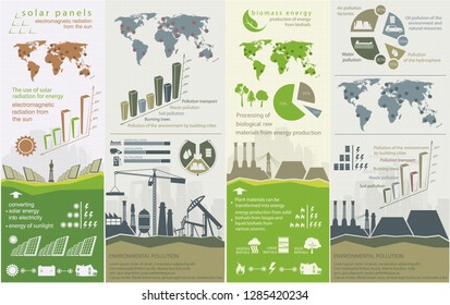 renewable energy infographics with elements of the water of the sun wind and earth