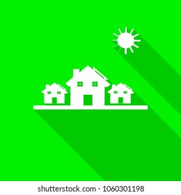 Renewable energy isolated minimal icon. Solar roof vector icon for websites and mobile flat design.