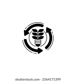 Renewable Energy Line Icon. linear style sign for mobile concept and web design. Outline vector icon.