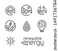 renewable energy icons