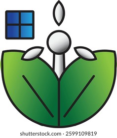 renewable energy logo or icon