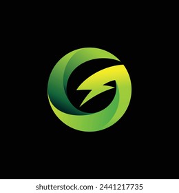 Renewable Energy logo, letter G logo design