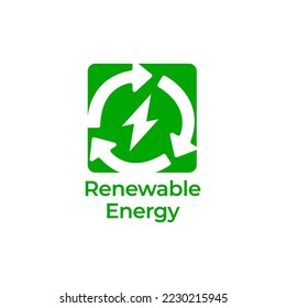 Renewable Energy Logo. Nature Power Logo Template. You can change text and colors very easy using the named and organized layers that includes the file.