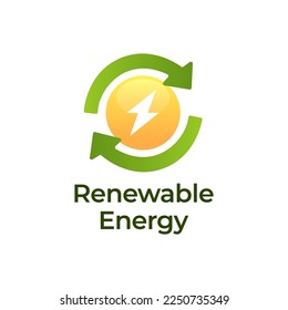 Renewable Energy Logo. Nature Power Logo Template. You can change text and colors very easy using the named and organized layers that includes the file.