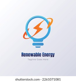 Logo-Vorlage für erneuerbare Energien 