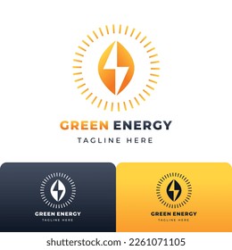 renewable energy logo template design 