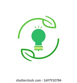 Renewable energy logo template vector icon design