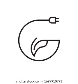 Renewable energy logo template vector icon design