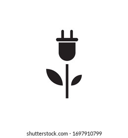 Diseño de icono vectorial de la plantilla de logotipo de energía renovable