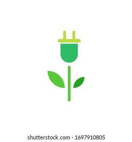 Diseño de icono vectorial de la plantilla de logotipo de energía renovable