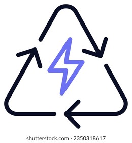 Renewable Energy Mix Icon can be used for web, app, infographic, etc