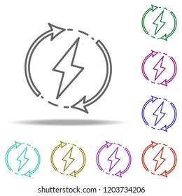 renewable energy outline icon. Elements of Ecology in multi color style icons. Simple icon for websites, web design, mobile app, info graphics